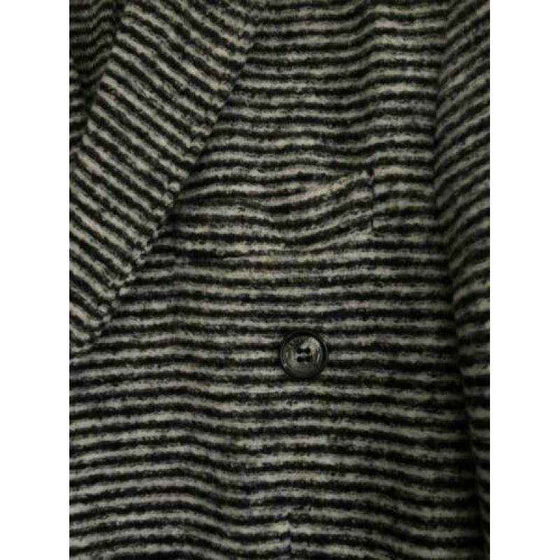E27 Nieuw: wollen slimfit jasje Maat 48=M gestreept blazer