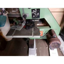 Rexon lintzaag machine met schuurschijf