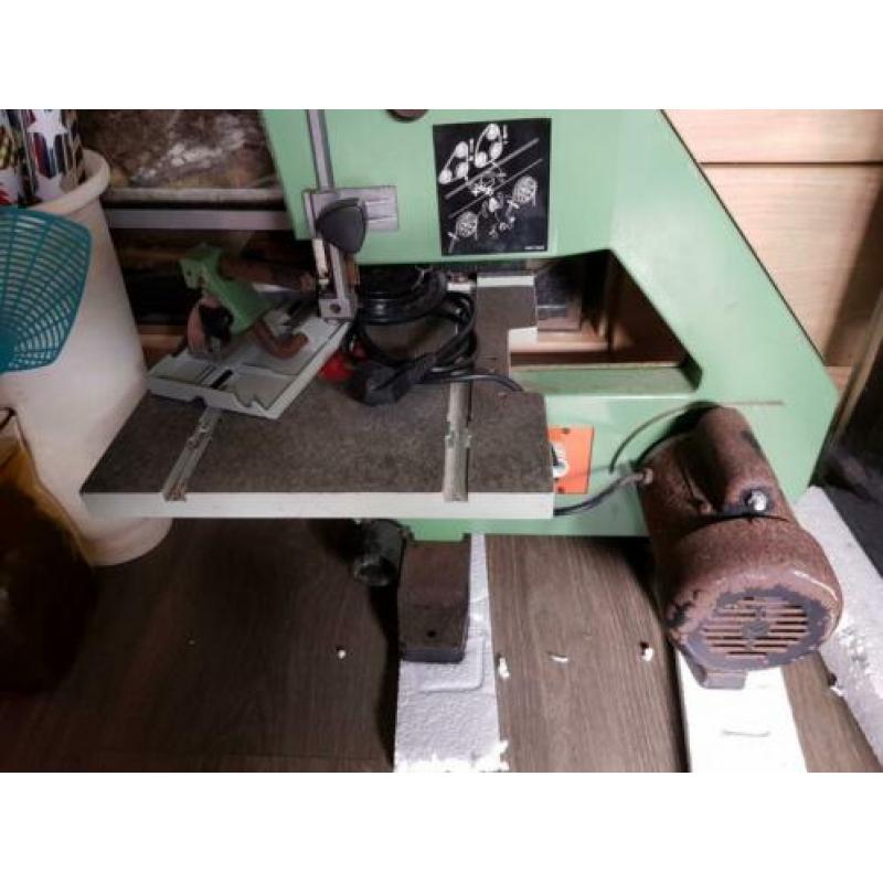 Rexon lintzaag machine met schuurschijf
