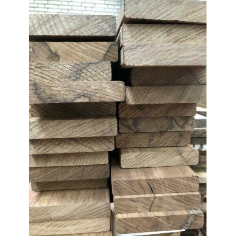 Thermisch verduurzaamd fraké hout 18x90mm