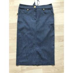 ALMAGORES aansluitende rok jeansblauw mt 34