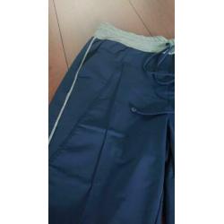 sportbroek maat M donker blauw grijs