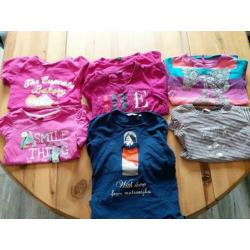 7 stuks longsleeve maat 140
