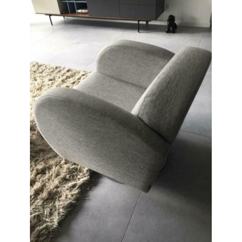 Mooie draaifauteuil grijs stof Passe Partout