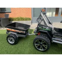 Peg Perego Gaucho 24 volt met aanhanger