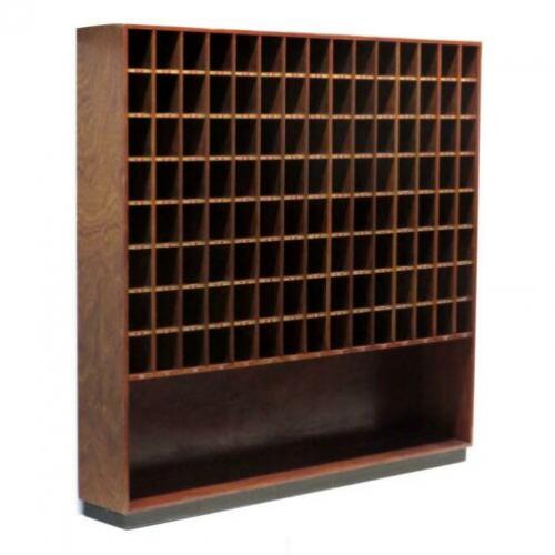 Vintage retro wijnkast / postkast / winkelkast / dressoir
