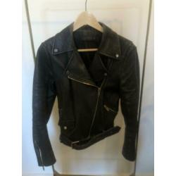 Leren jasje, biker jacket, Zara, maar s / m