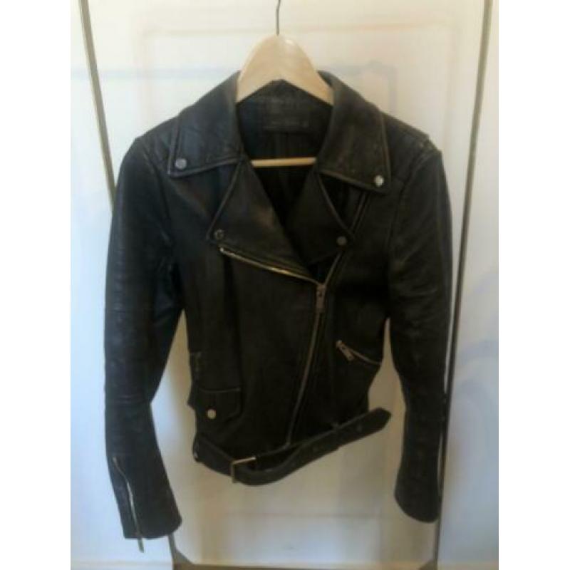 Leren jasje, biker jacket, Zara, maar s / m