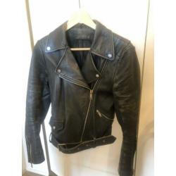 Leren jasje, biker jacket, Zara, maar s / m