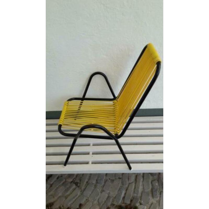 Vintage kinderstoel tuinstoel jaren 50/60 spaghettistoel