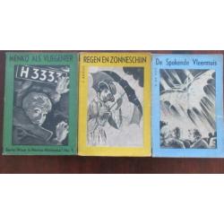 3 antieke boeken P Broos - D de Vos -J v d Heijden