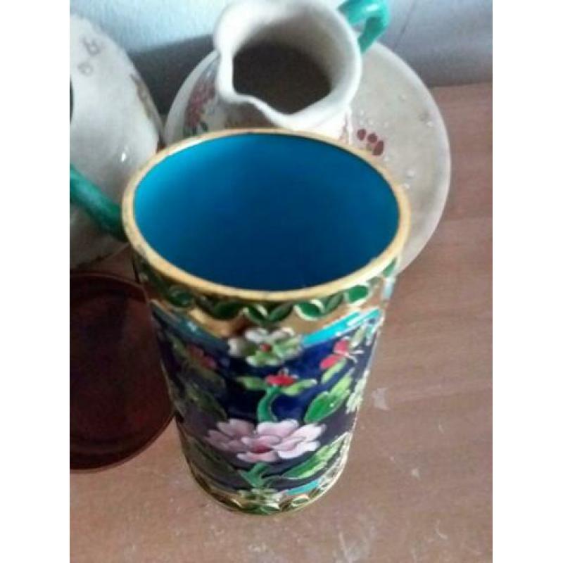 Mooie cloisonne pot
