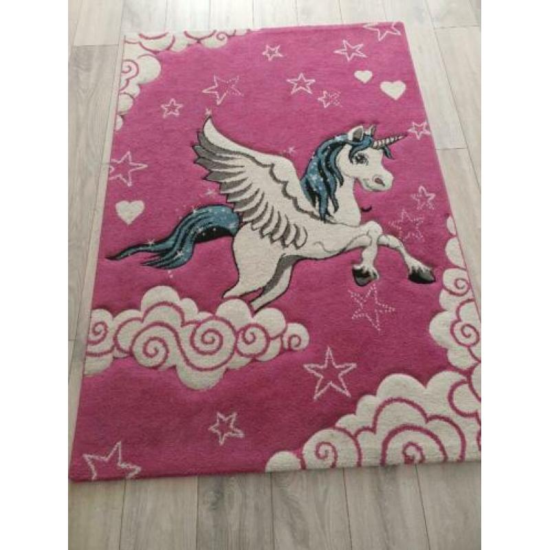 kinderkamer tapijt kindervloerkleed eenhoorn 120x170cm