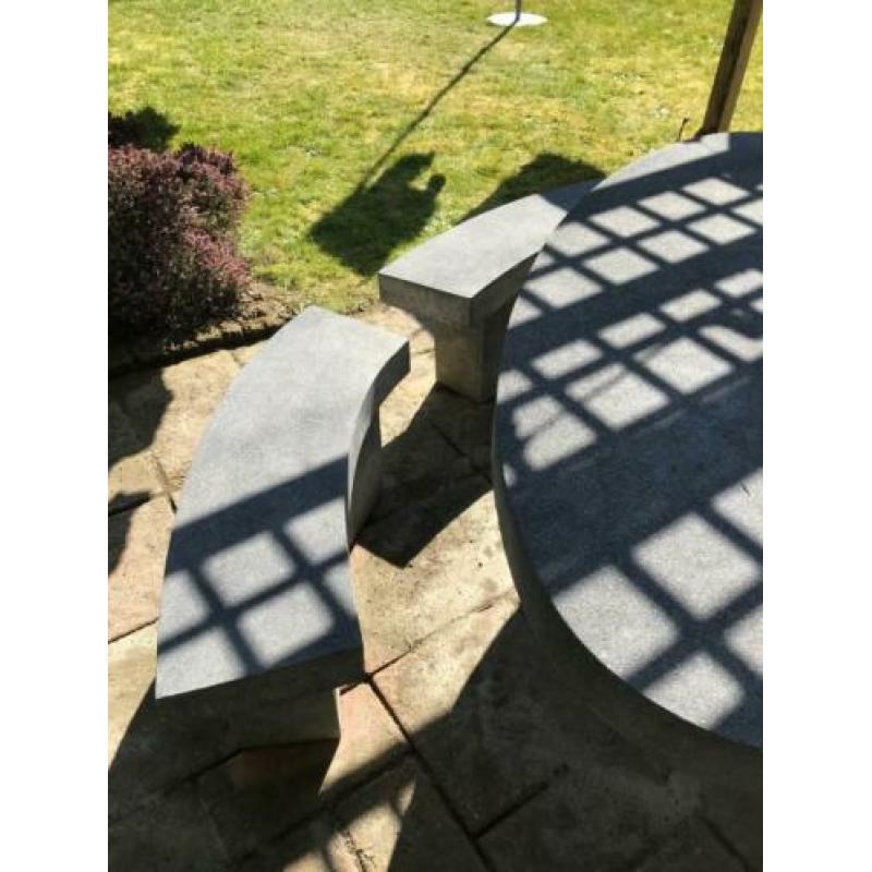 Natuurstenen tuin set, 8 personen
