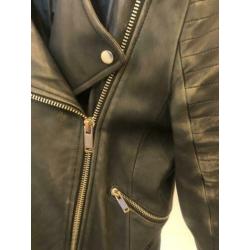 Leren jasje, biker jacket, Zara, maar s / m