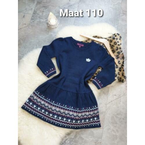 Maat 110 Meisjes Prachtige SweatJurk SERGENT MAJOR