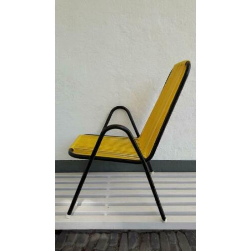 Vintage kinderstoel tuinstoel jaren 50/60 spaghettistoel