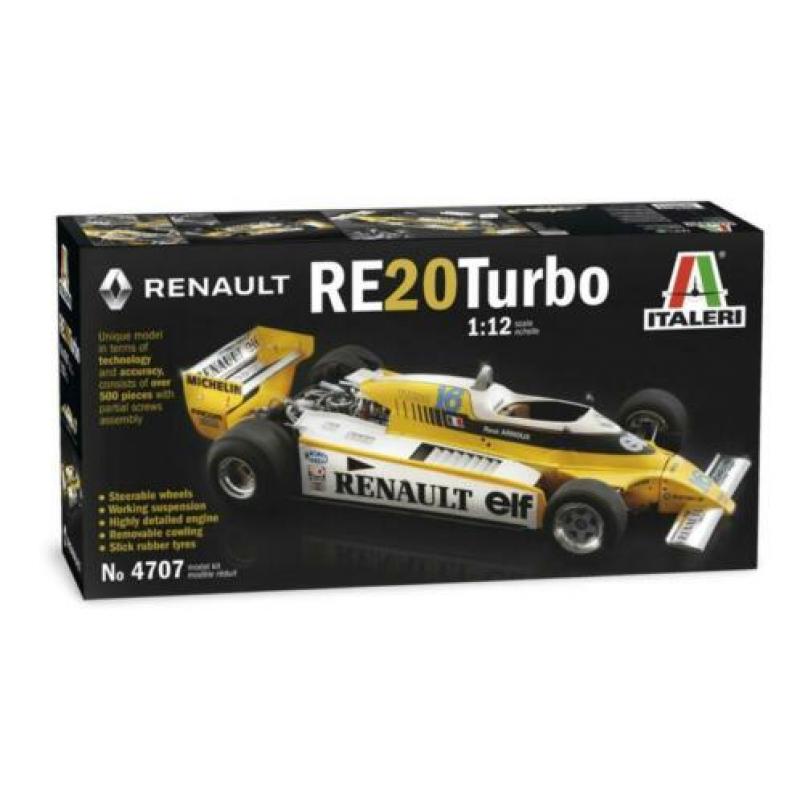 Italeri #4707 Renault RE20 Turbo 1/12 Arnoux - Jabouille