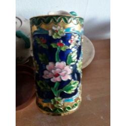 Mooie cloisonne pot