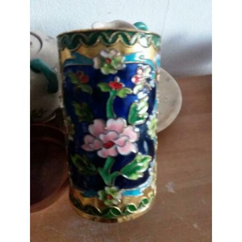 Mooie cloisonne pot