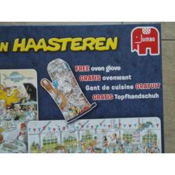 2 Jan van Haasteren puzzels in 1 doos met ovenwant