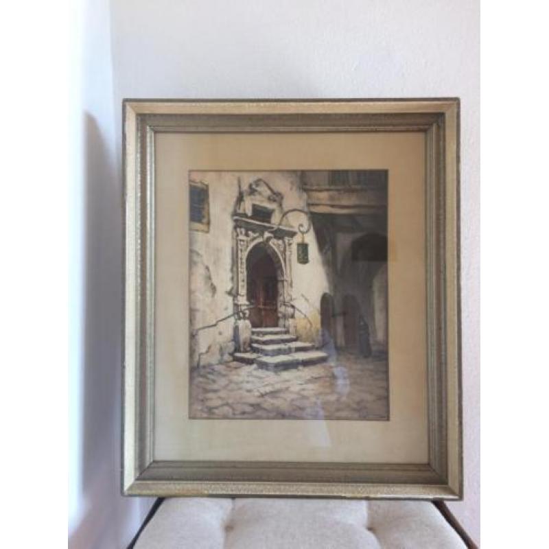 Schilderij "straatje van ravello"