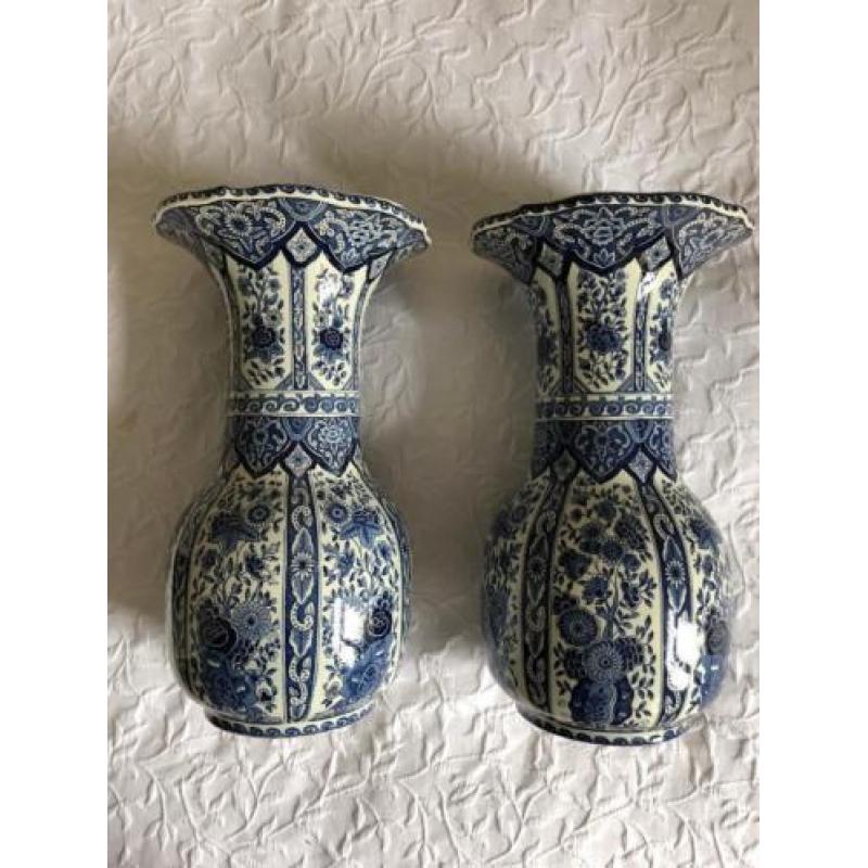 2 Originele Delfts Blauw Vazen