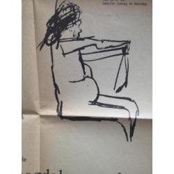 Lithografische affiche Chris van Voorst