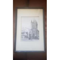 podlood Tekening Zierikzee Zuidhavenpoort ophaalbrug