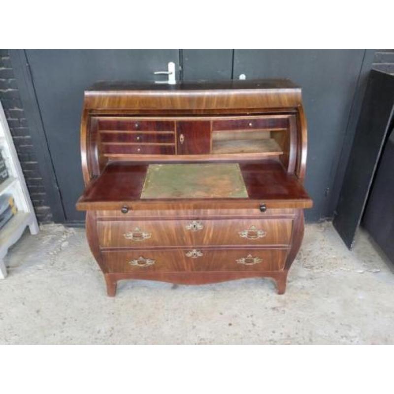 Bureau, Cilinderbureau, Secretaire, Louis XV, Mahonie