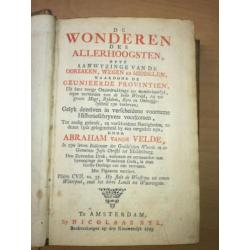 Wonderen des Allerhoogsten / A. vd Velde 1765