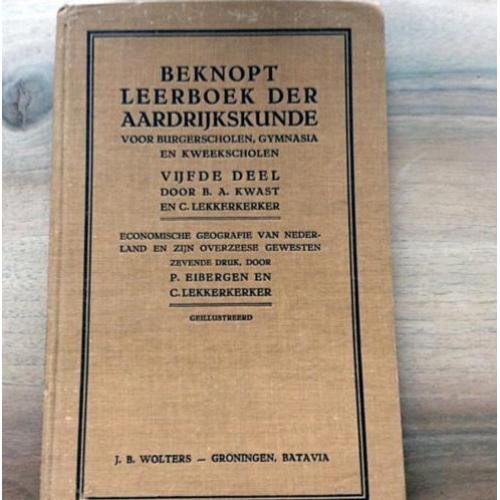 Uit 1937: Beknopt leerboek der Aardrijkskunde