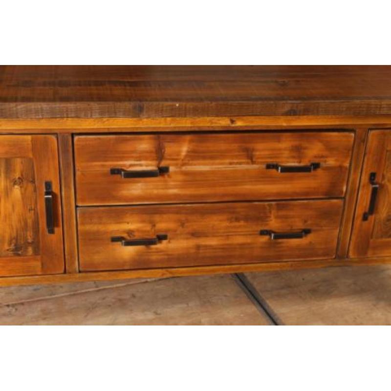 Industriële vintage retro werkbank/toonbank/dressoir nr.8083