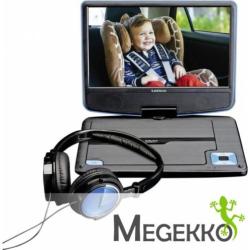 Lenco DVP-910 Draagbare DVD speler in Blauw incl. Hoofdtel..