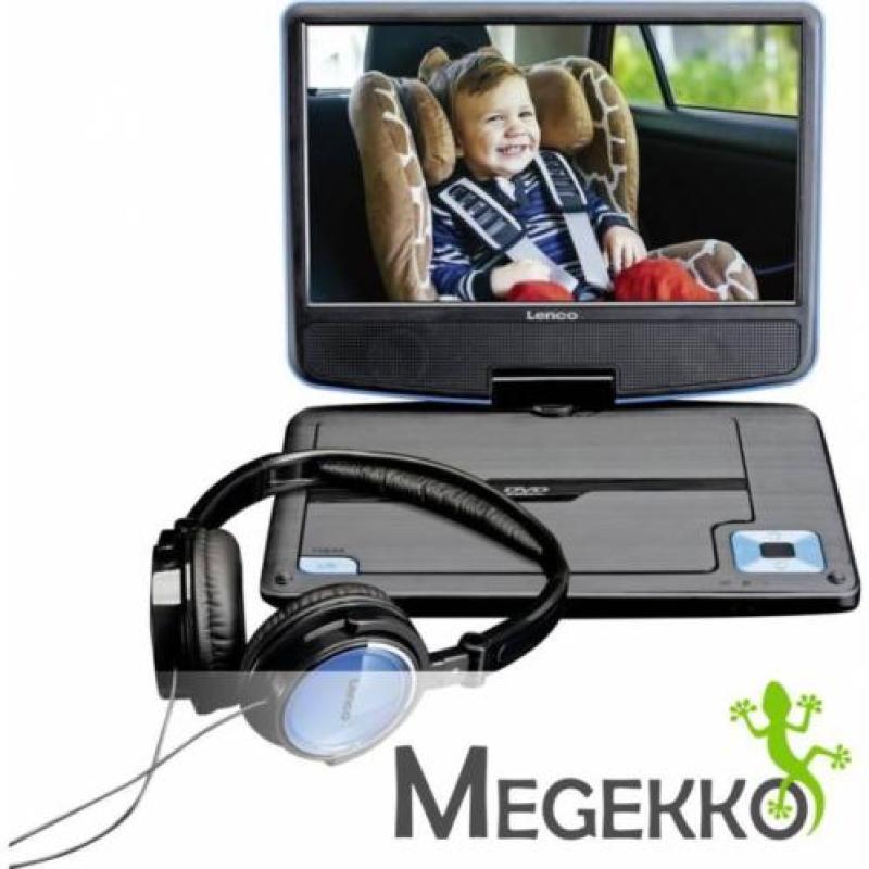 Lenco DVP-910 Draagbare DVD speler in Blauw incl. Hoofdtel..