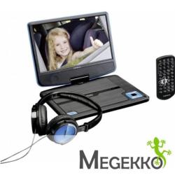 Lenco DVP-910 Draagbare DVD speler in Blauw incl. Hoofdtel..