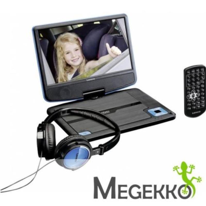 Lenco DVP-910 Draagbare DVD speler in Blauw incl. Hoofdtel..