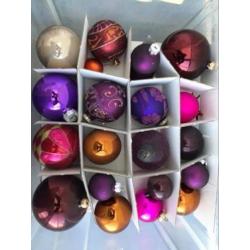 Kerstballen diverse mooie kleuren