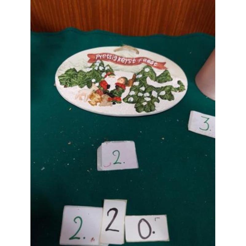 Kerst decoratie zilverkleurig, diverse, zie foto's