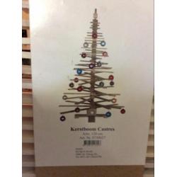 Nieuw in de verpakking houten kerstboom