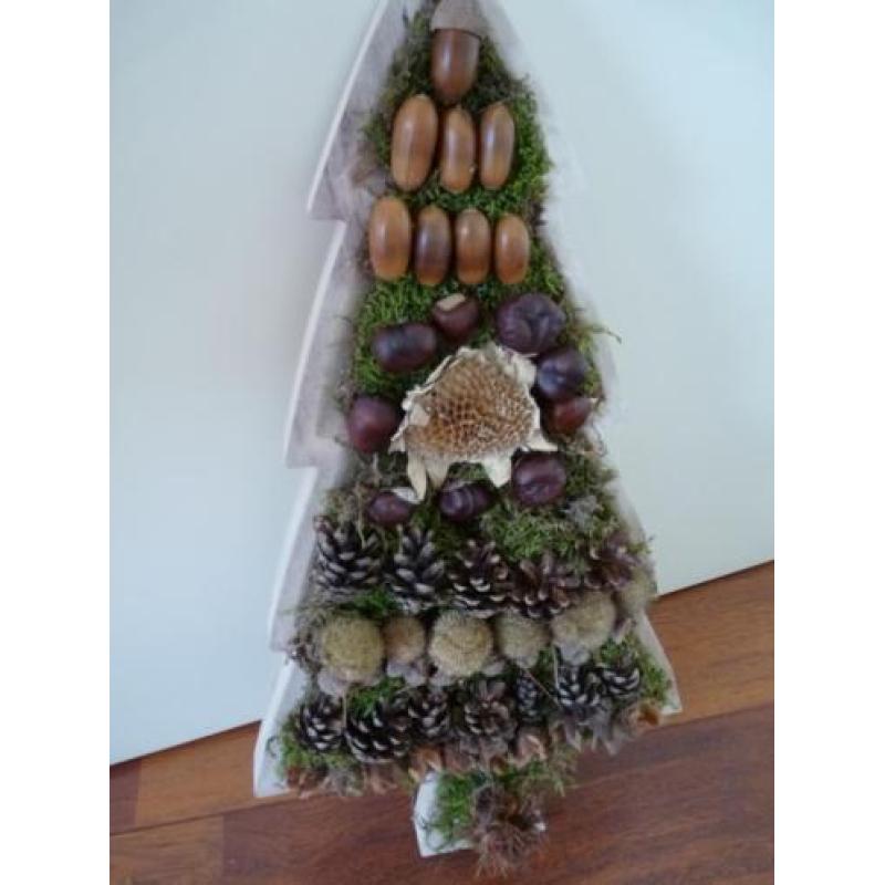 Kerstboom van natuur gemaakt.