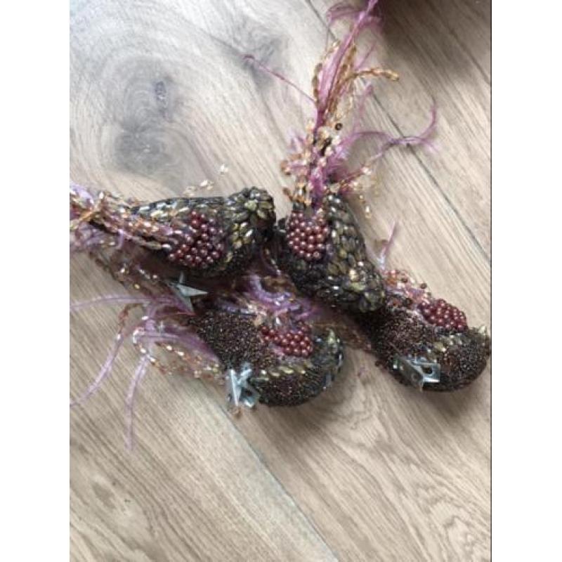 Kerstspullen koper/brons kleur