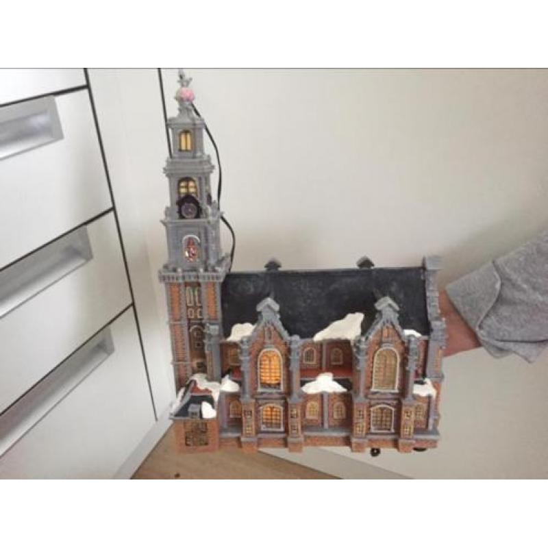 Kerstdorp met oa westertoren (typisch hollands) en meer