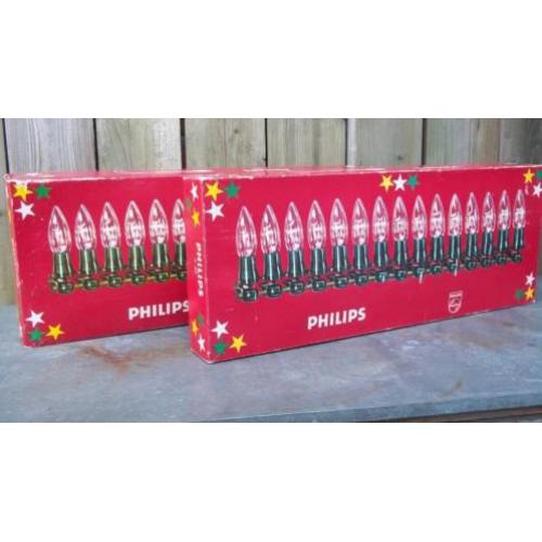 ~ 2 Retro Philips kerstverlichting voor Buiten ~