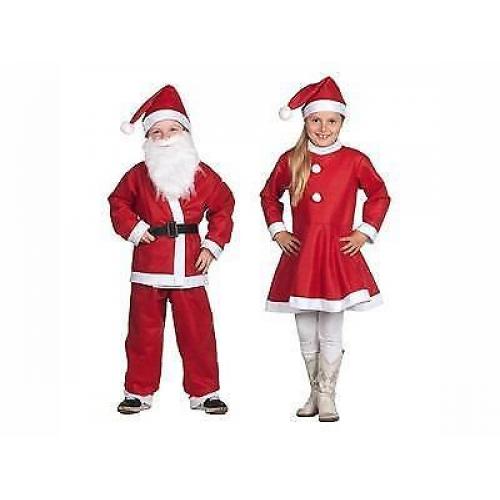 Kerstpak kind kerstman / kerstvrouw, jongen / meisje NIEUW