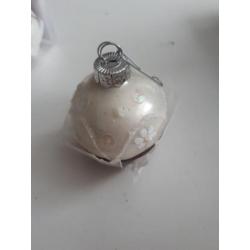 Zes ballen champagne parelmoer roze