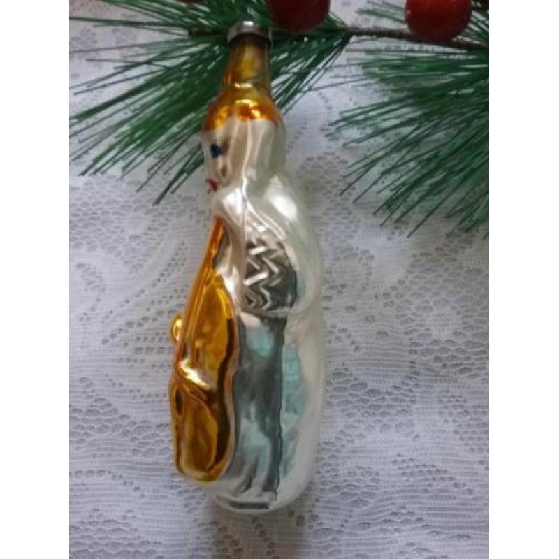 Oude antieke kerstbal clown kerst bal figuur kerstversiering