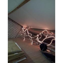 Decoratie herten Kerstmis verlicht