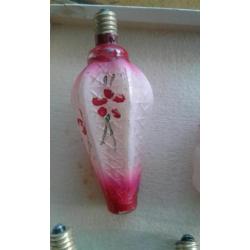 Antieke kerstlampjes 9 stuks