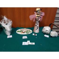 Kerst decoratie zilverkleurig, diverse, zie foto's